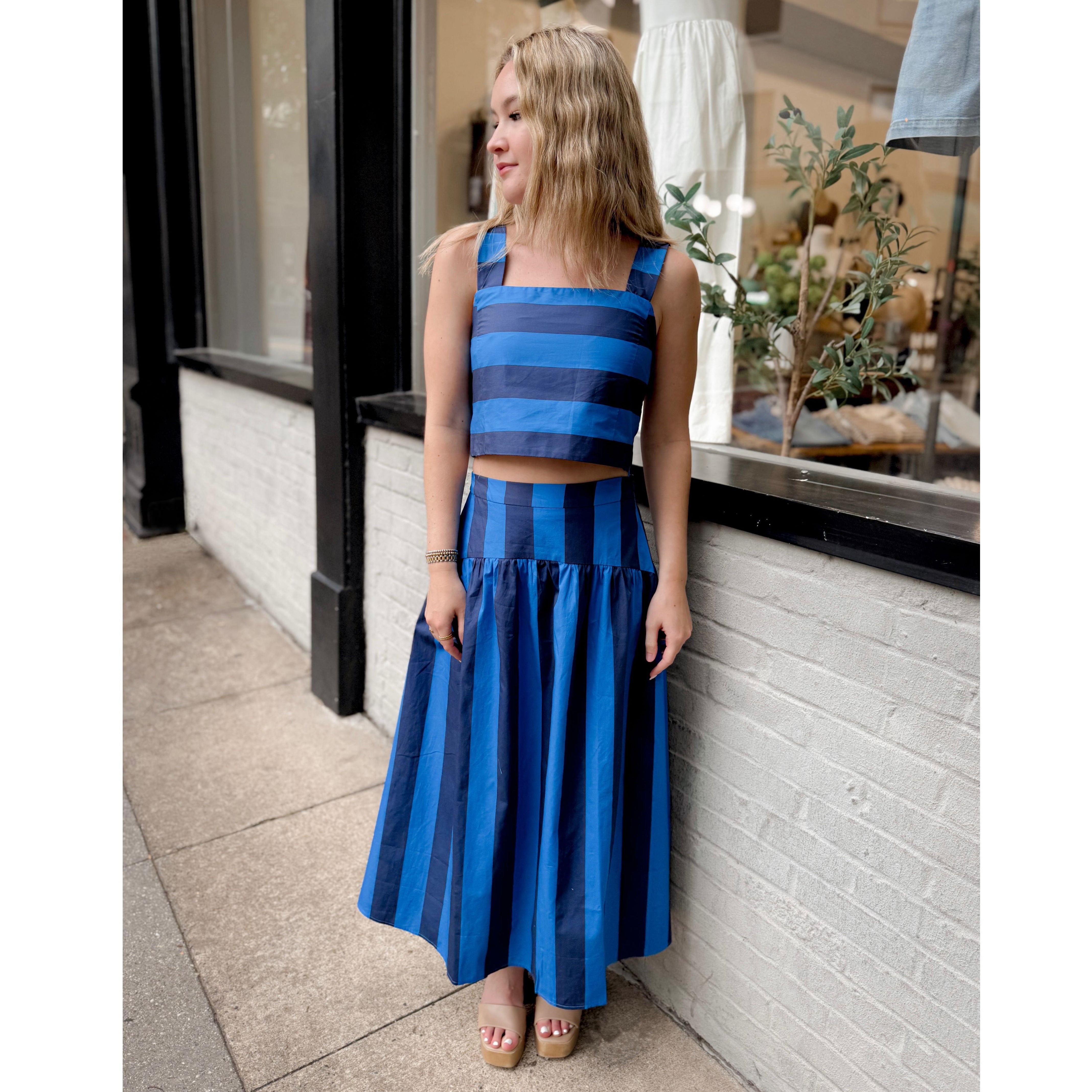 Marlow Striped Top - Joanna A. Boutique