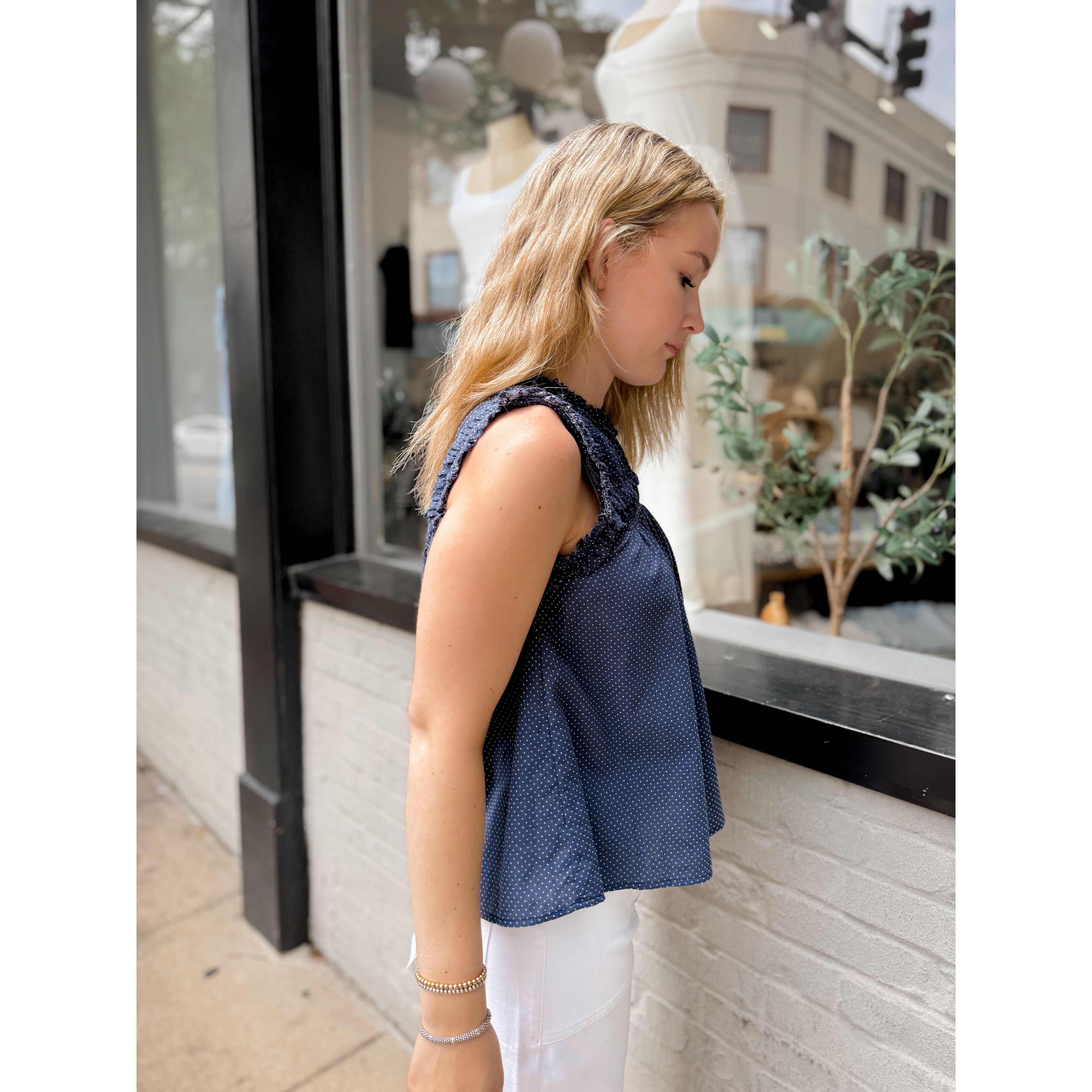 Avery Polka Dot Top - Joanna A. Boutique