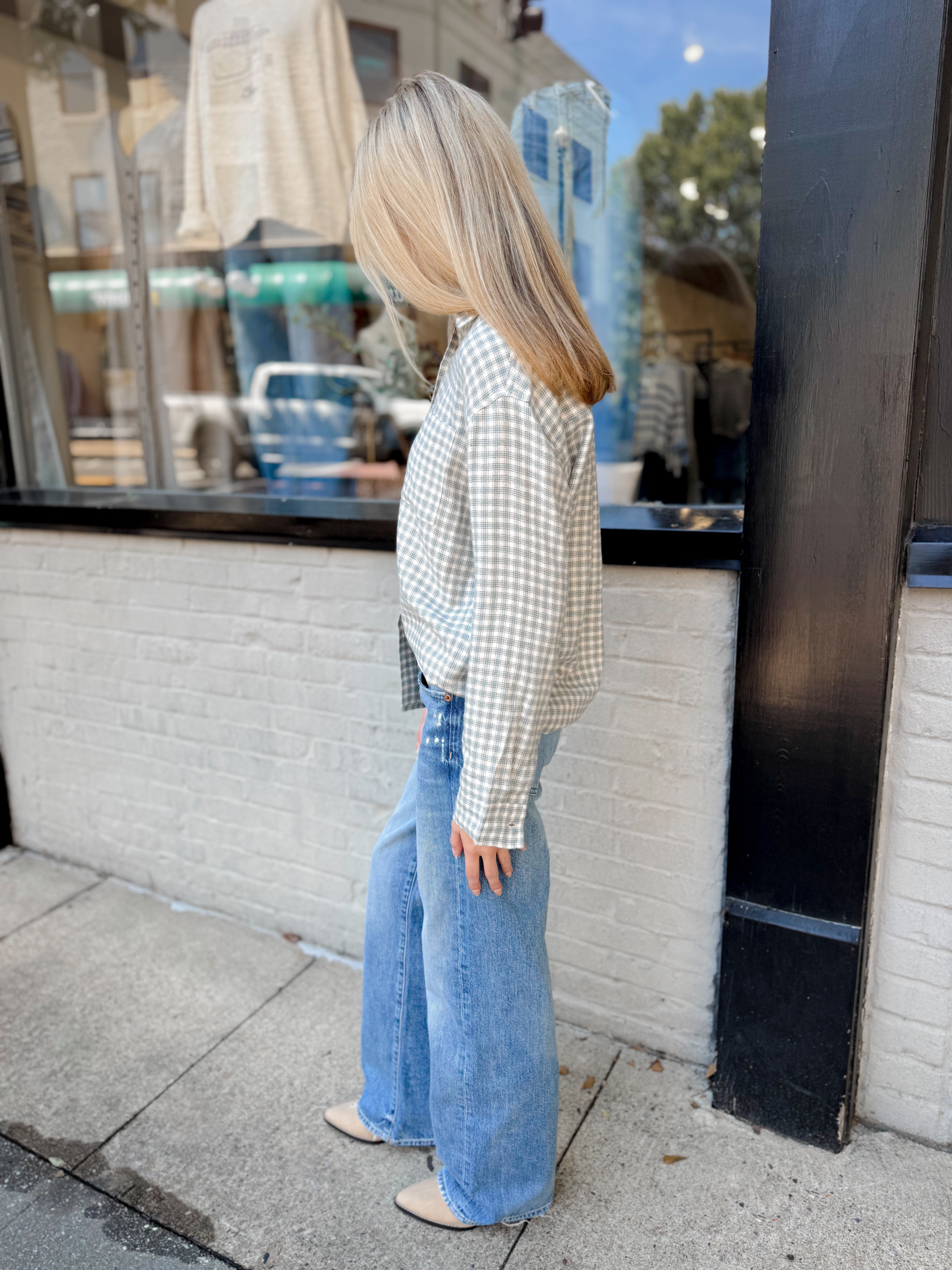River Plaid Button Up