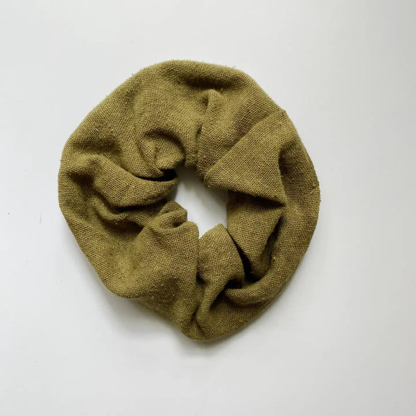 Raw Silk Hair Scrunchie - Joanna A. Boutique