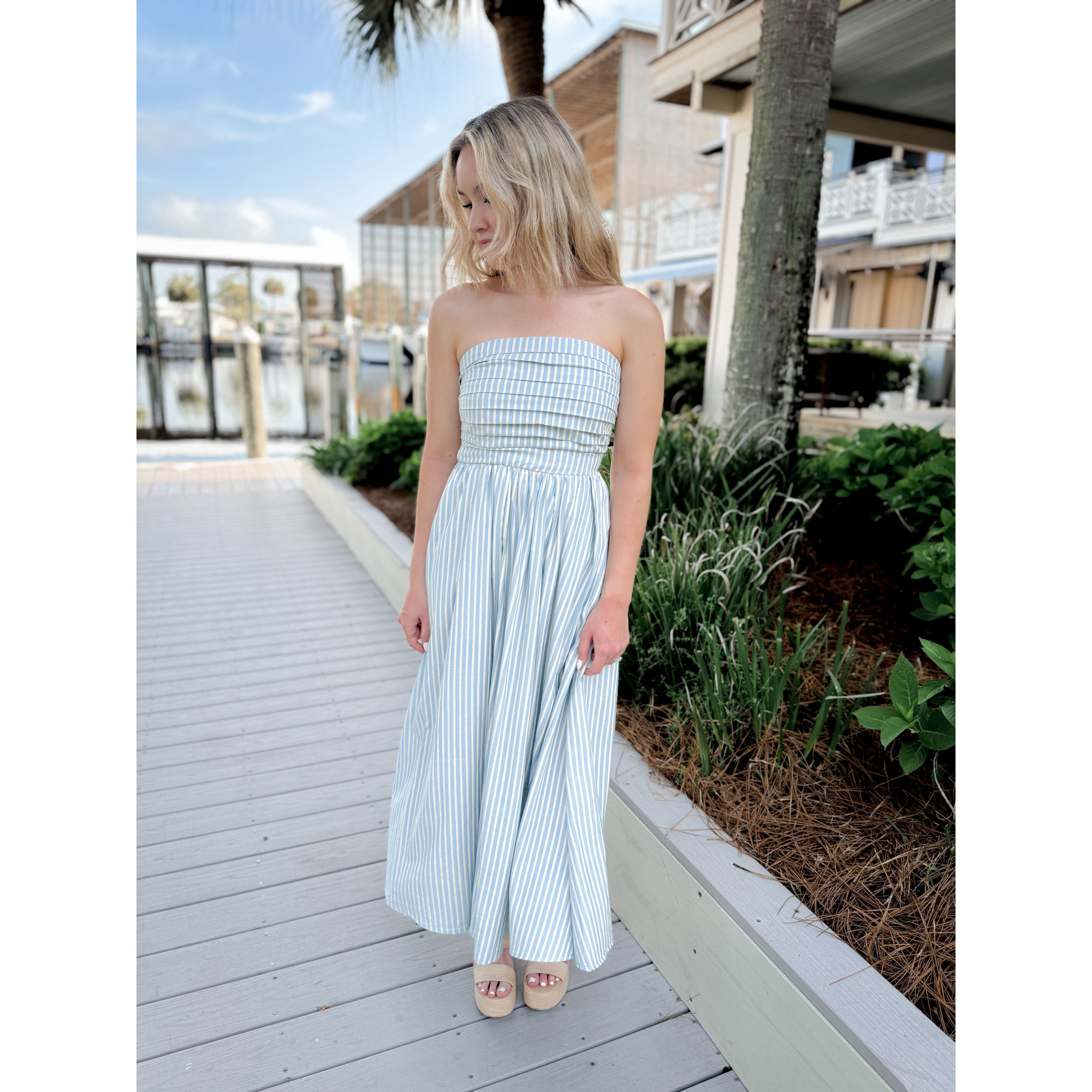 Maris Striped Maxi Dress - Joanna A. Boutique