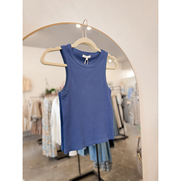 Hadley Rib Tank | Yacht Blue