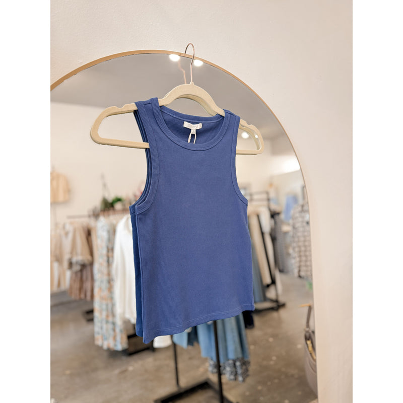 Hadley Rib Tank | Yacht Blue