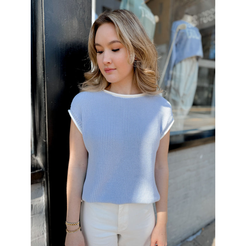 Lilli Sweater Vest | Sky