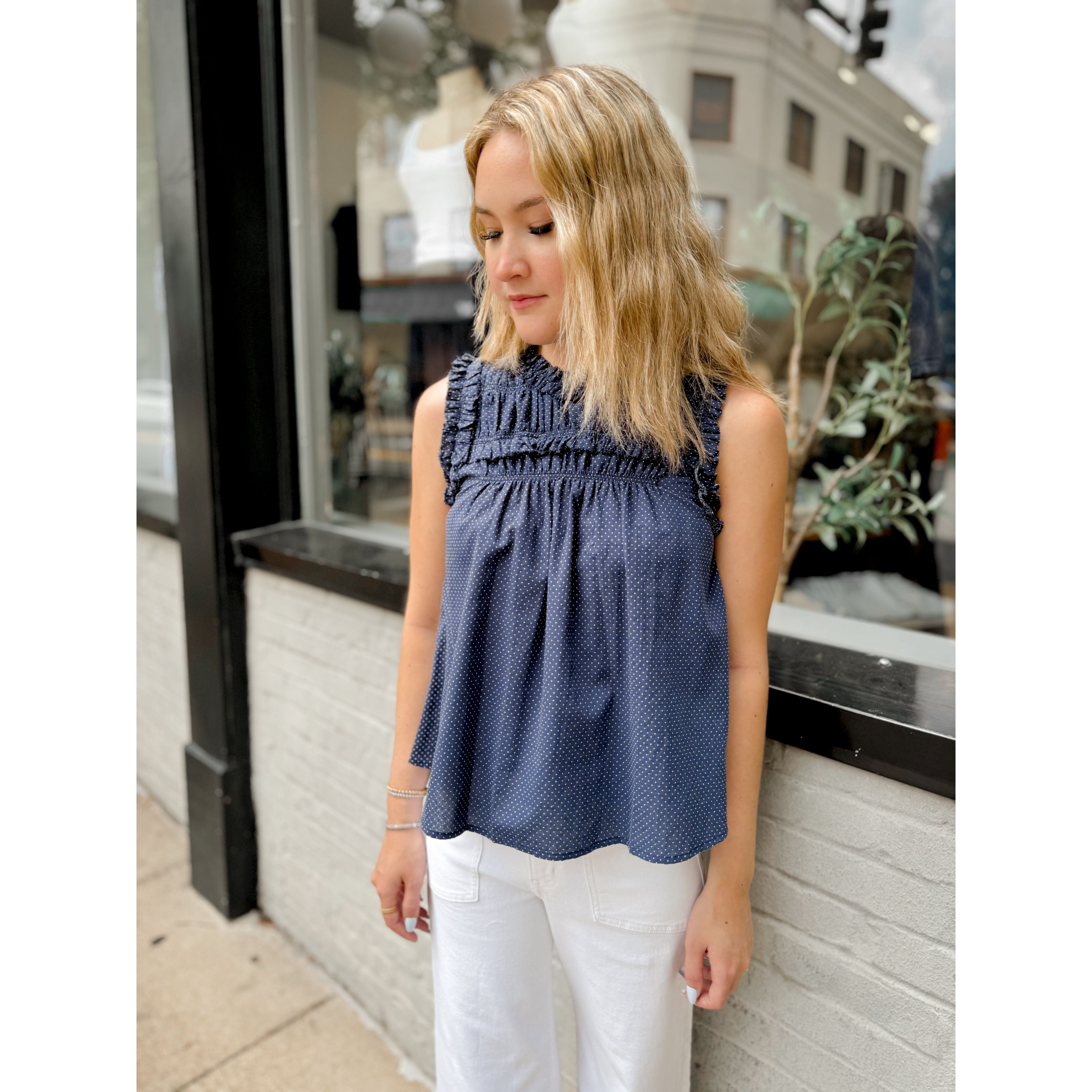 Avery Polka Dot Top - Joanna A. Boutique