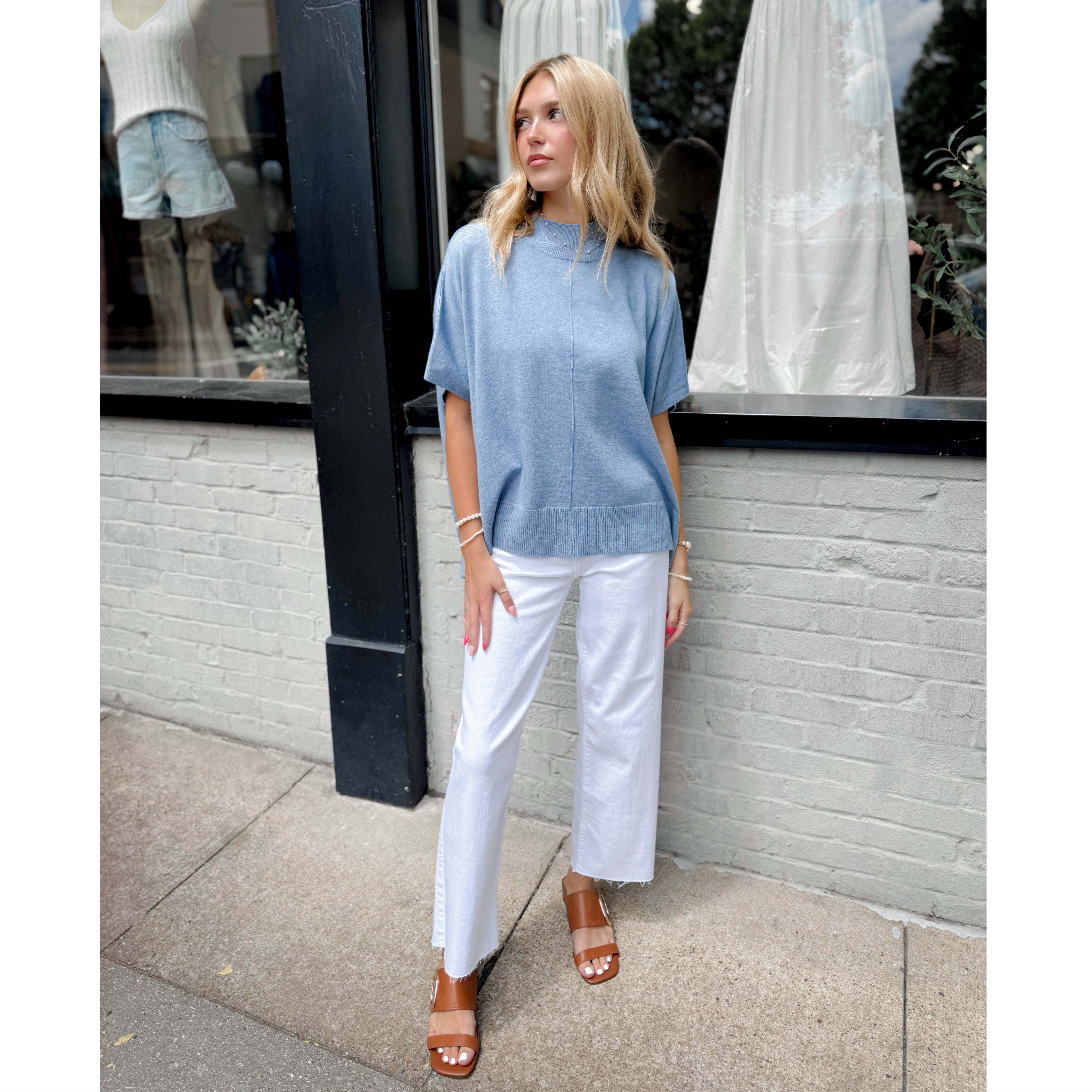 Caroline Top | Denim - Joanna A. Boutique
