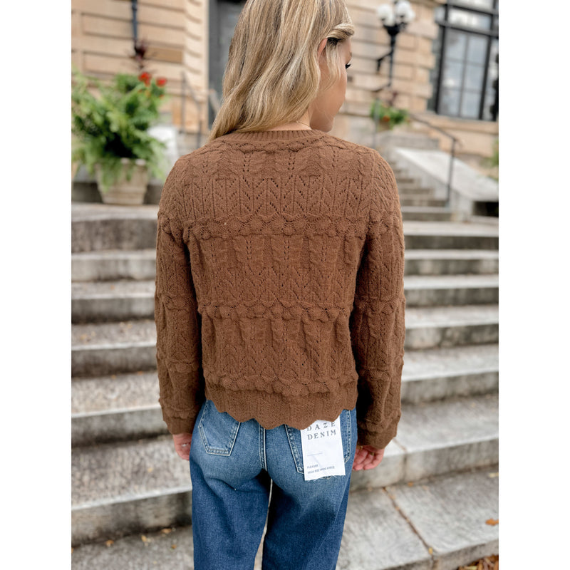 Myra Scalloped Sweater