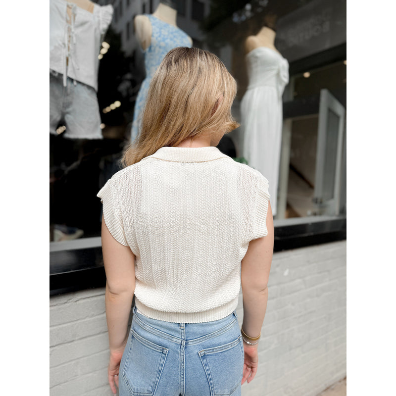 Lauden Polo Top | Sea Salt
