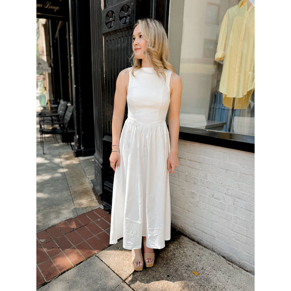 Eline Midi Dress | Off White