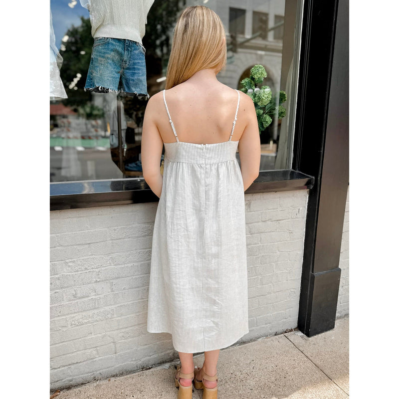 Shea Striped Midi Dress