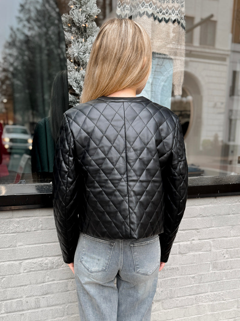 Bonheur Vegan Leather Jacket