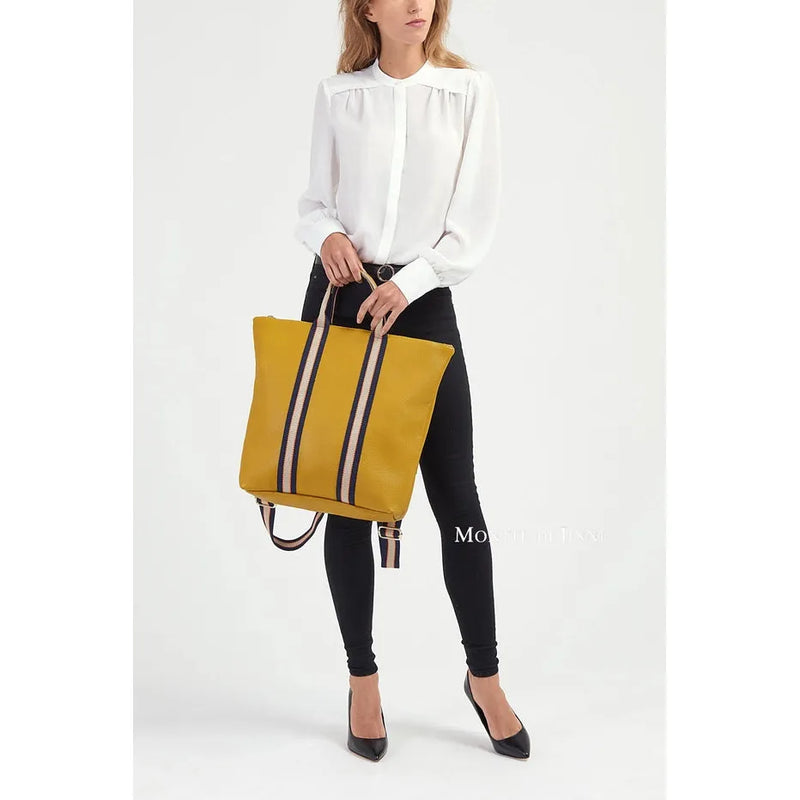 Zora Italian Leather Backpack | Denim