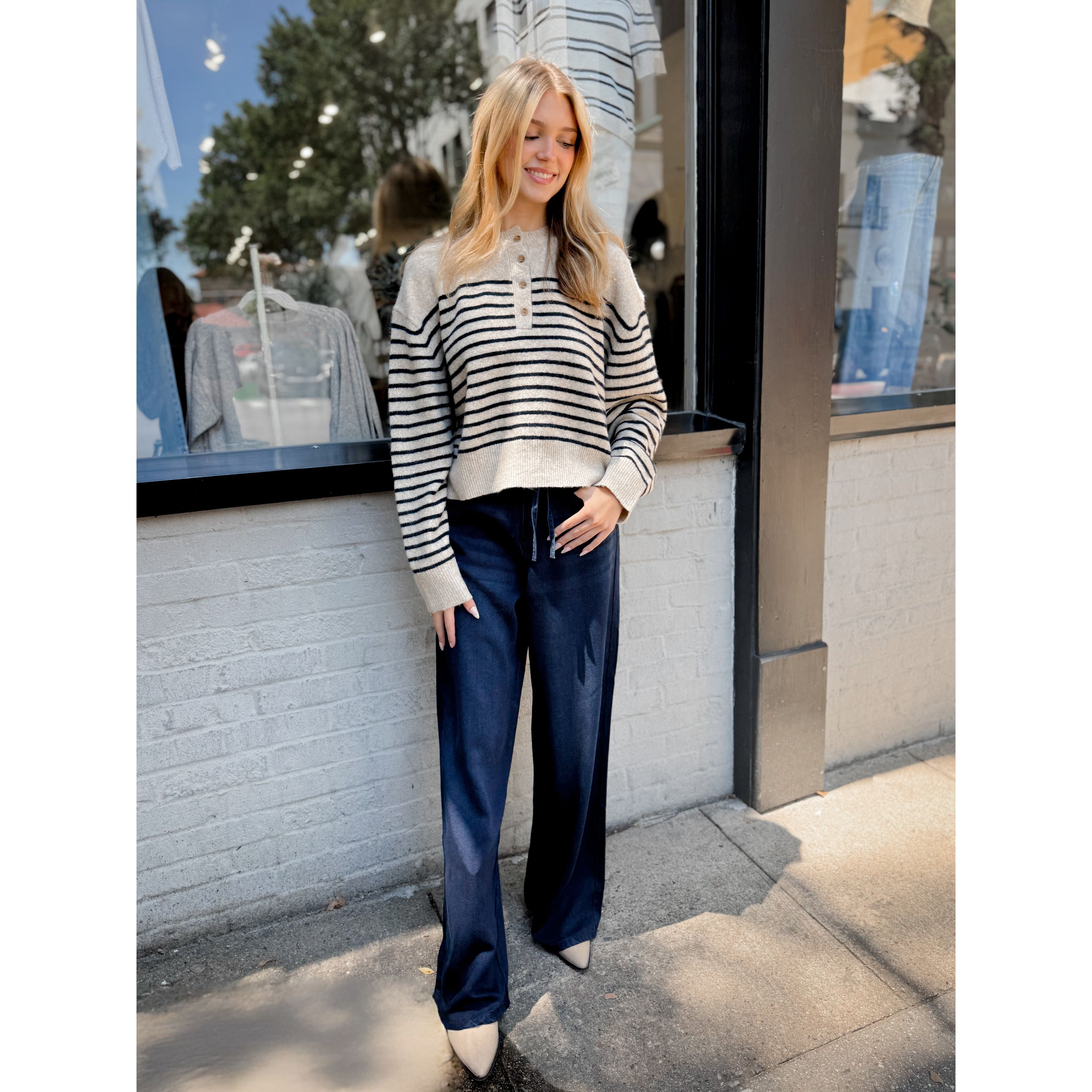 Lounge Denim Pant | Dark Wash - Joanna A. Boutique
