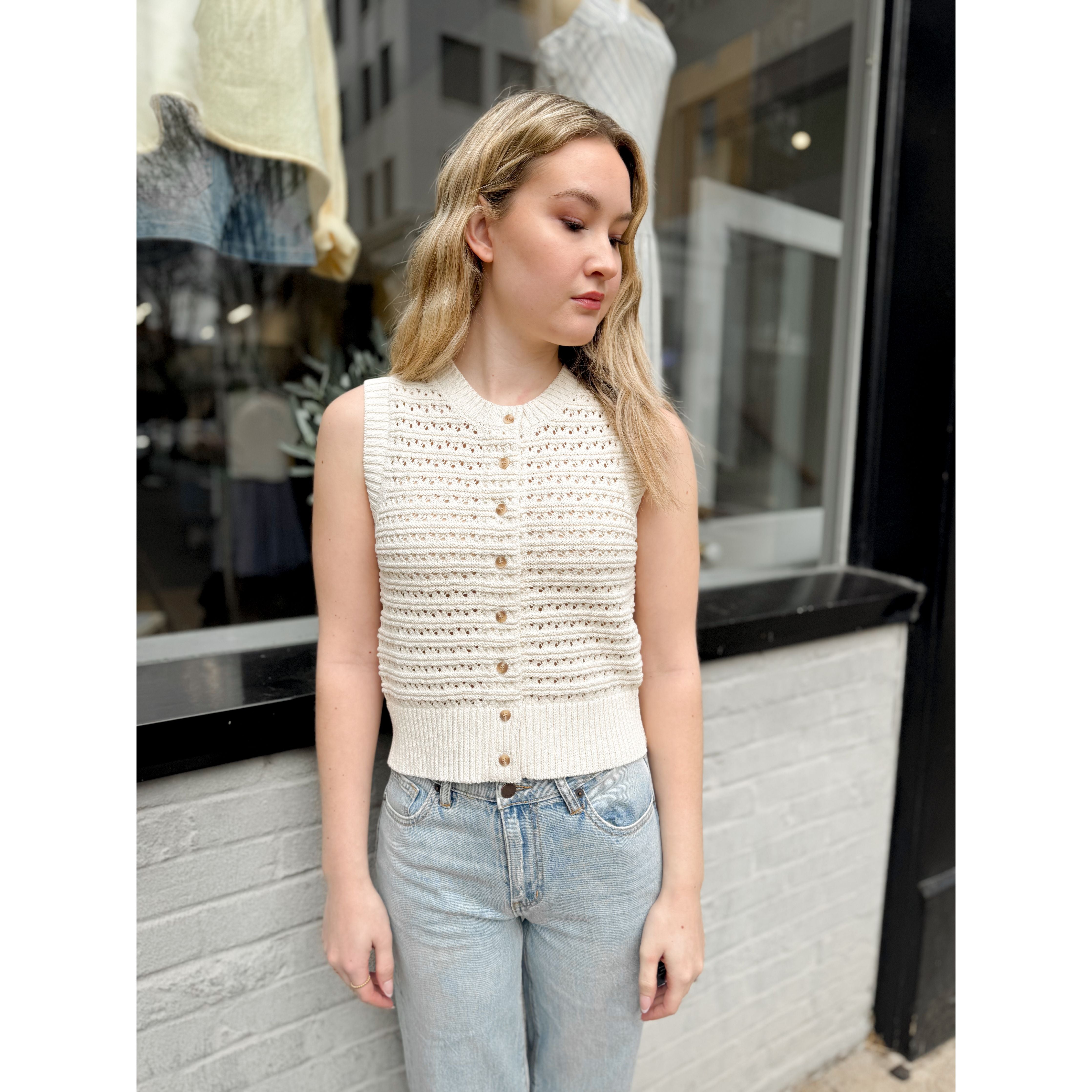 Romelia Knit Vest - Joanna A. Boutique