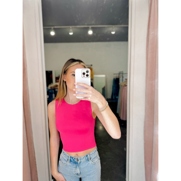 Penelope Tank | Fuchsia - Joanna A. Boutique