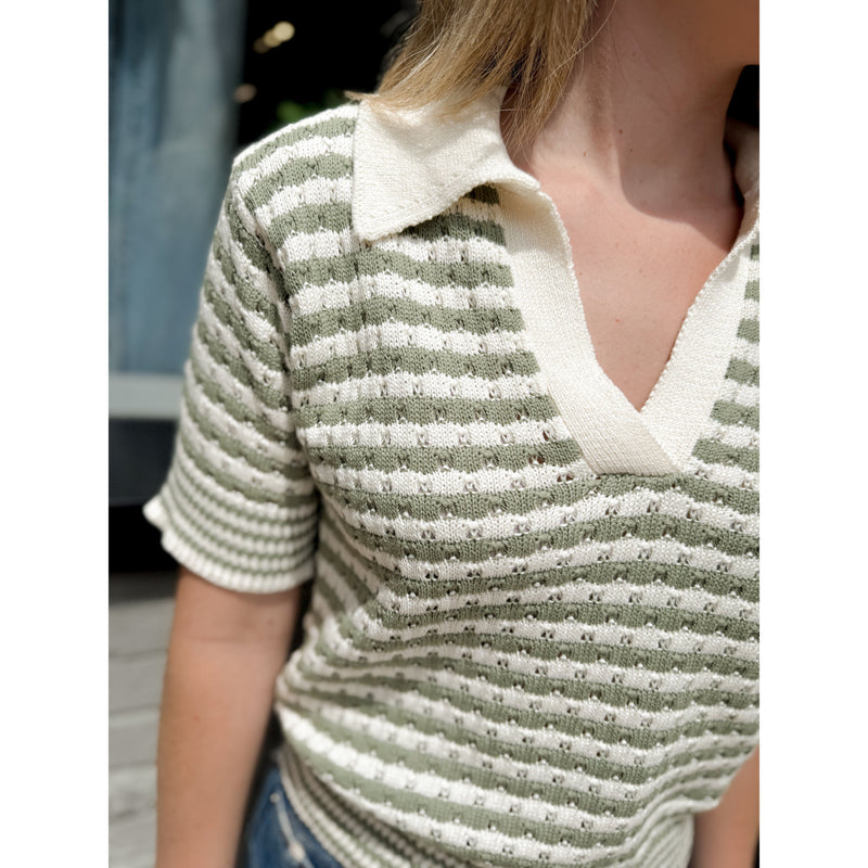 Mara Knit Top | Sage