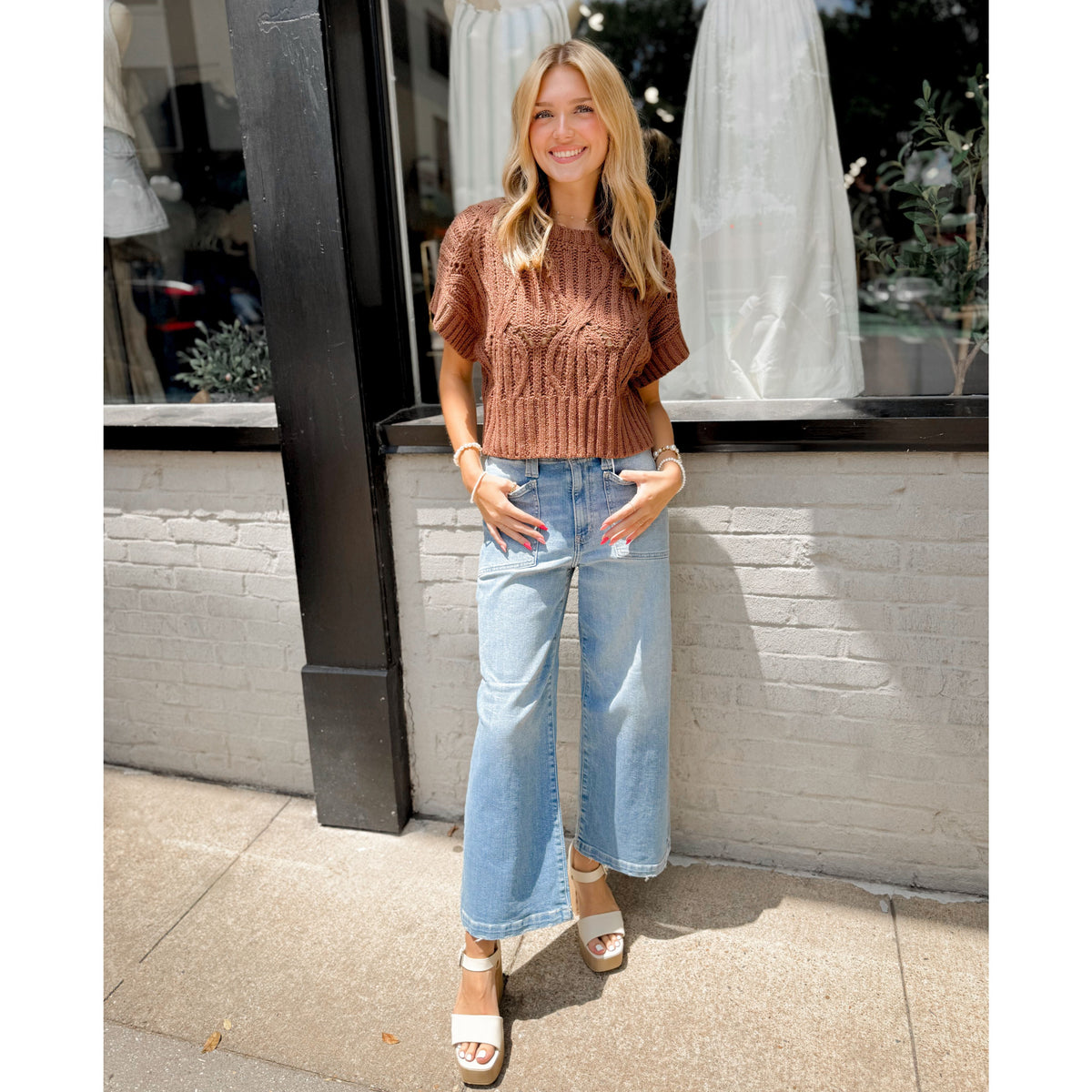 Cali Crochet Top | Chocolate - Joanna A. Boutique