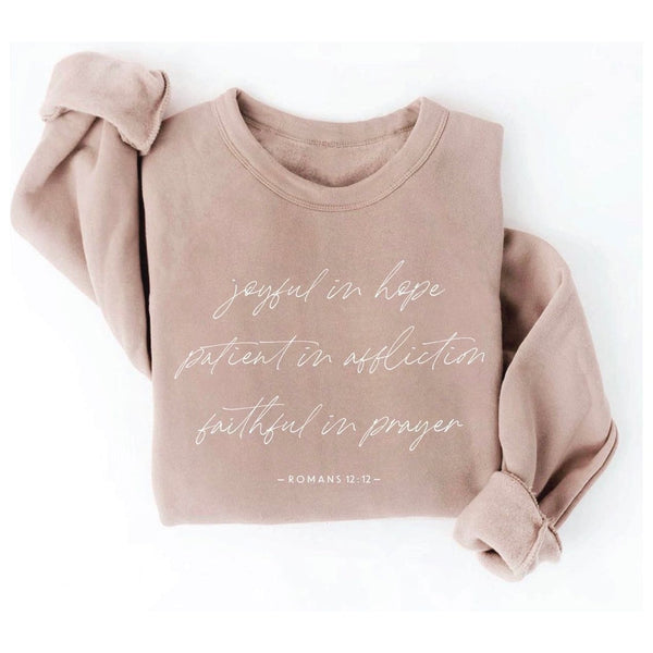 Romans 12:12 Crewneck - Joanna A. Boutique