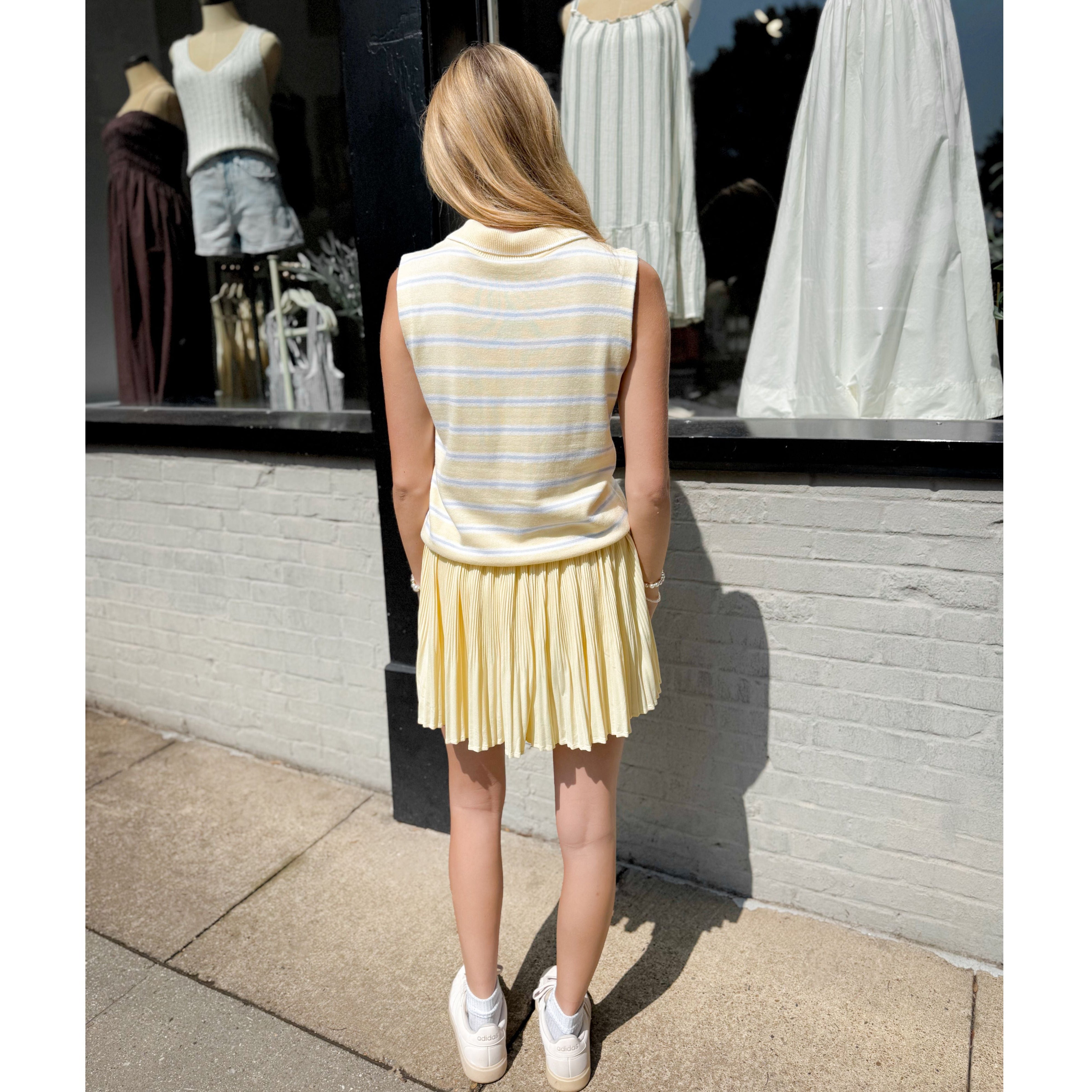 Rue Polo Tank Top - Joanna A. Boutique