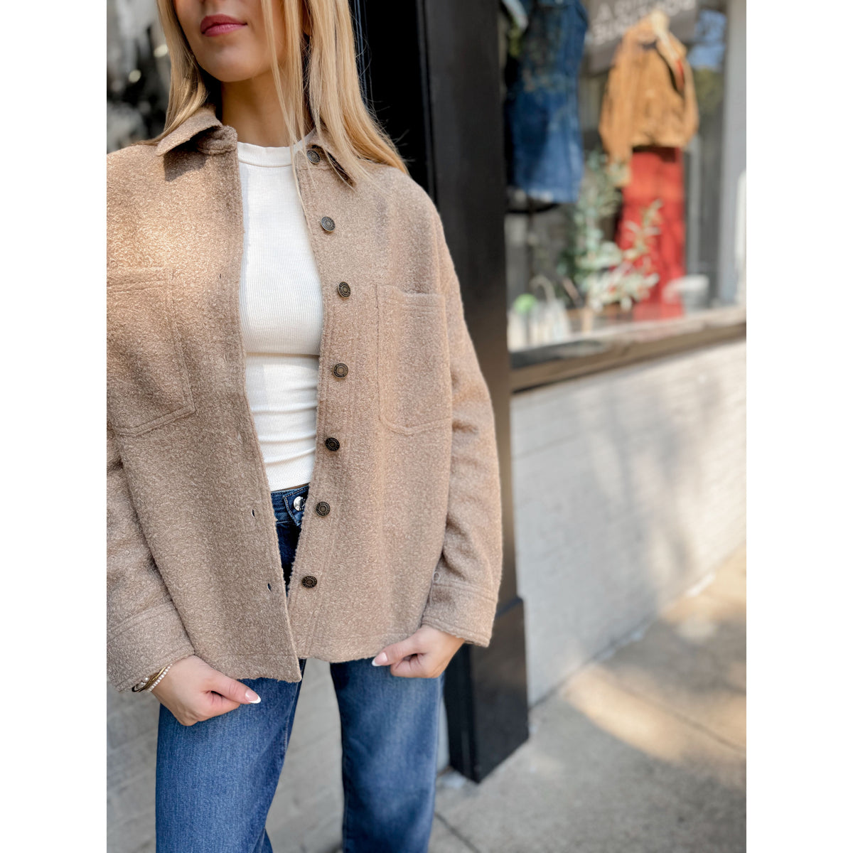 All Day Poodle Knit Jacket - Joanna A. Boutique