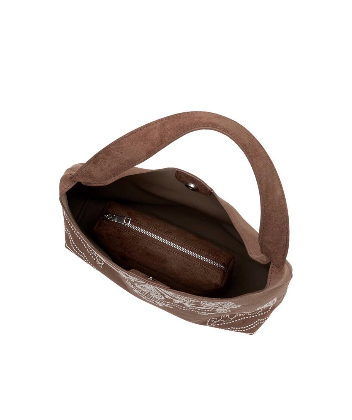 Elliot Suede Shoulder Bag | Tobacco