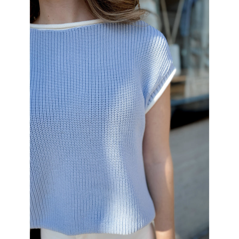 Lilli Sweater Vest | Sky