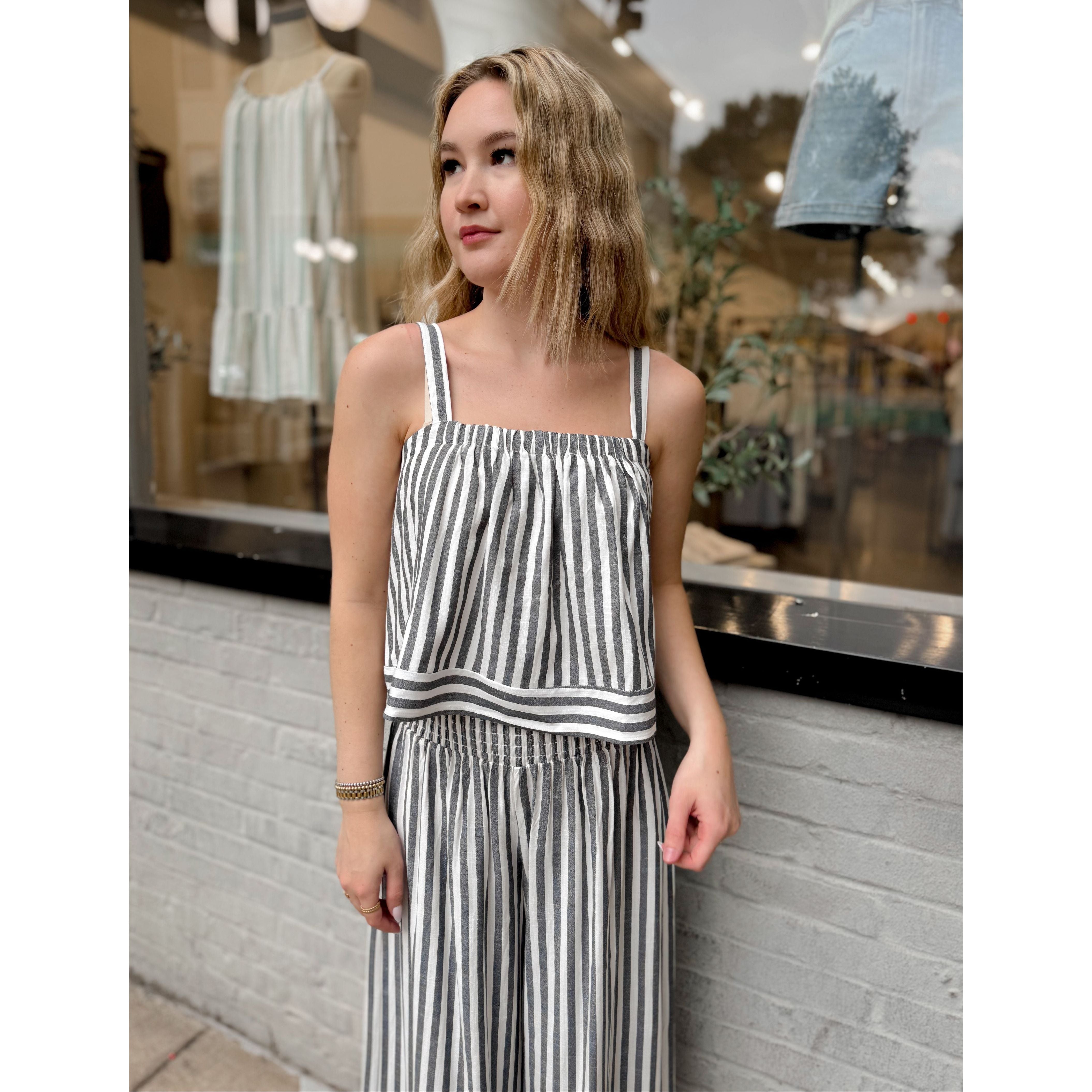 Nomad Striped Tank - Joanna A. Boutique