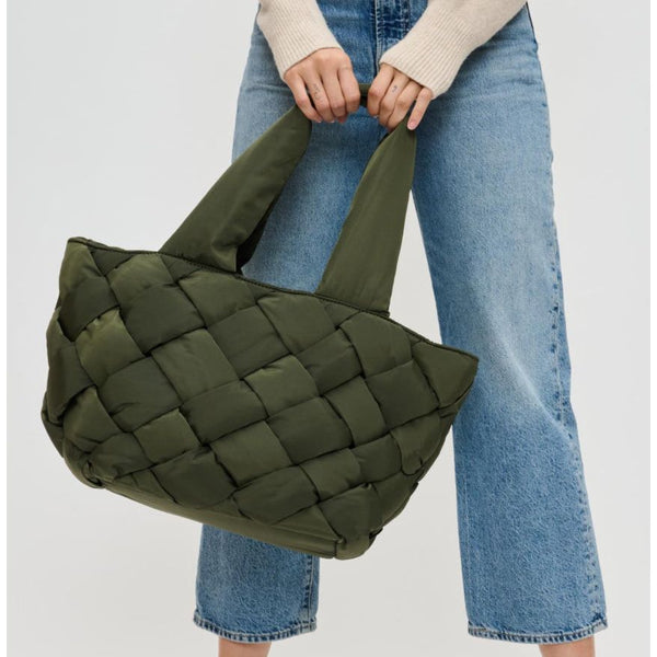 Intuition Nylon Tote | Olive