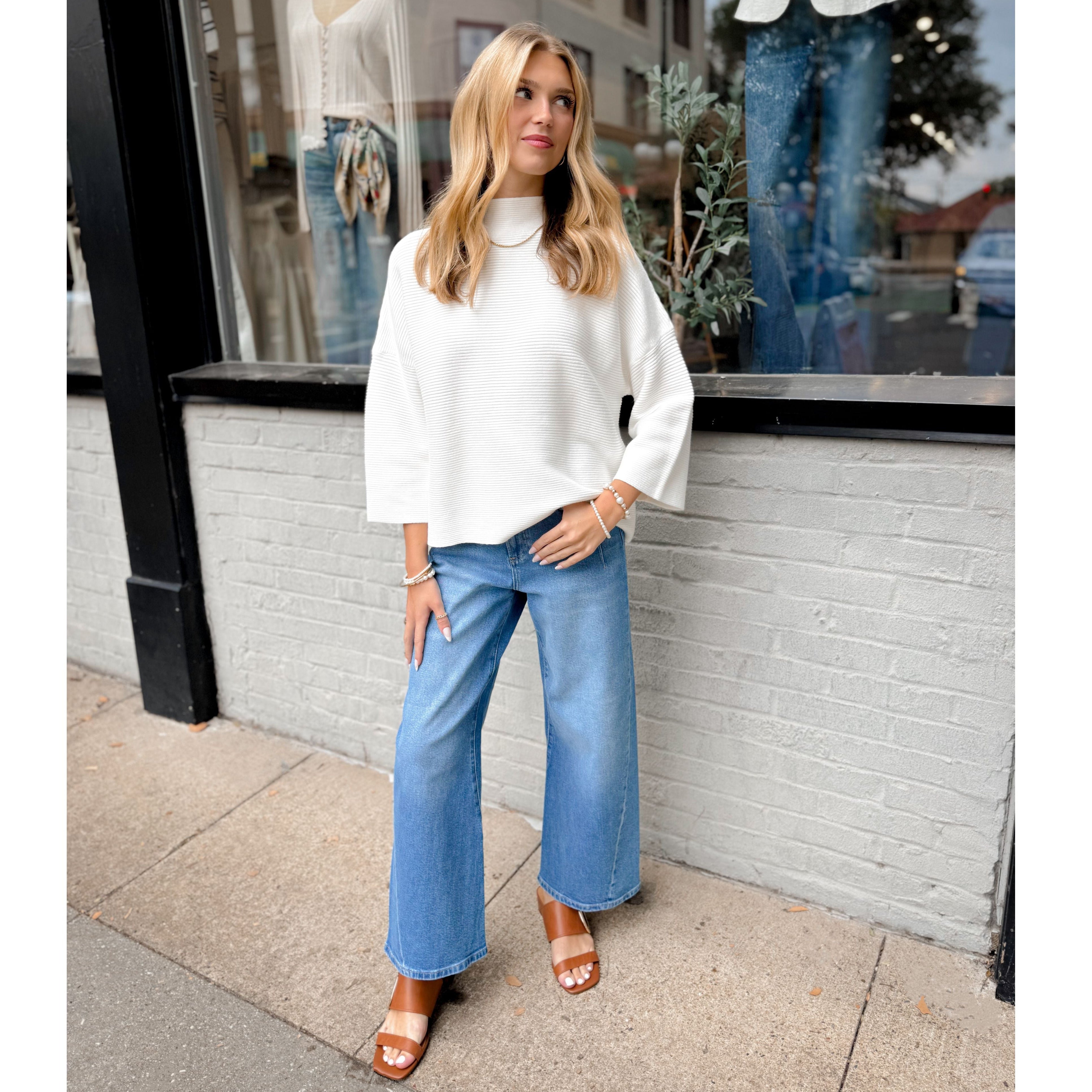 Elise Top | Ivory - Joanna A. Boutique
