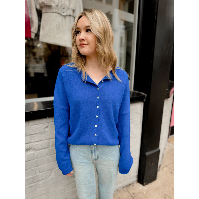 Claire Cardigan | Royal Blue