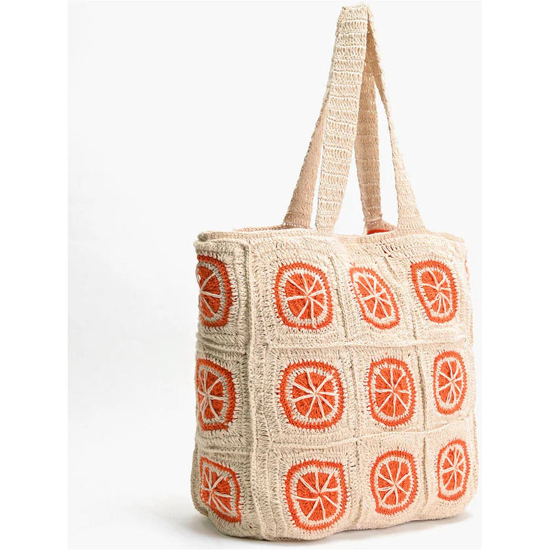 Orange Slice Crochet Tote - Joanna A. Boutique