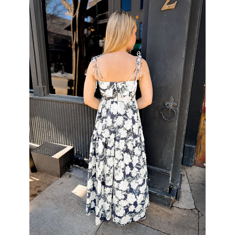 knee length dresses for ladies Joanna Maxi Dress Black – Debbie Katz main image 0