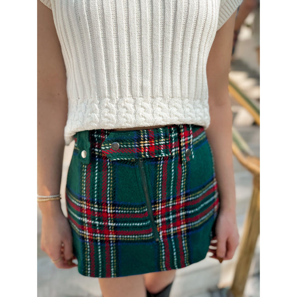 Eve Plaid Mini Skort