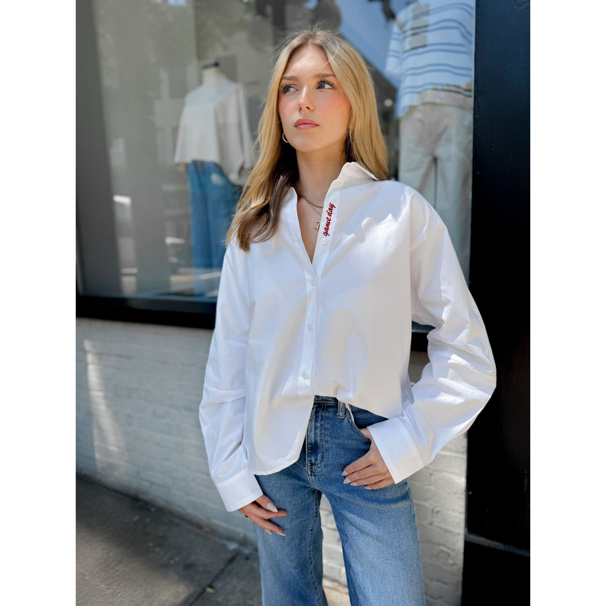 Gameday Button Up - Joanna A. Boutique