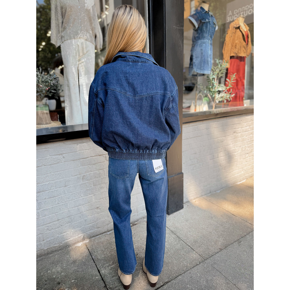 Lexi Bowed Straight Jean | Moonwave - Joanna A. Boutique