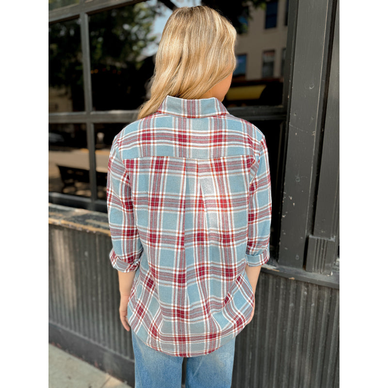 Flannel Cure Button Up - Joanna A. Boutique