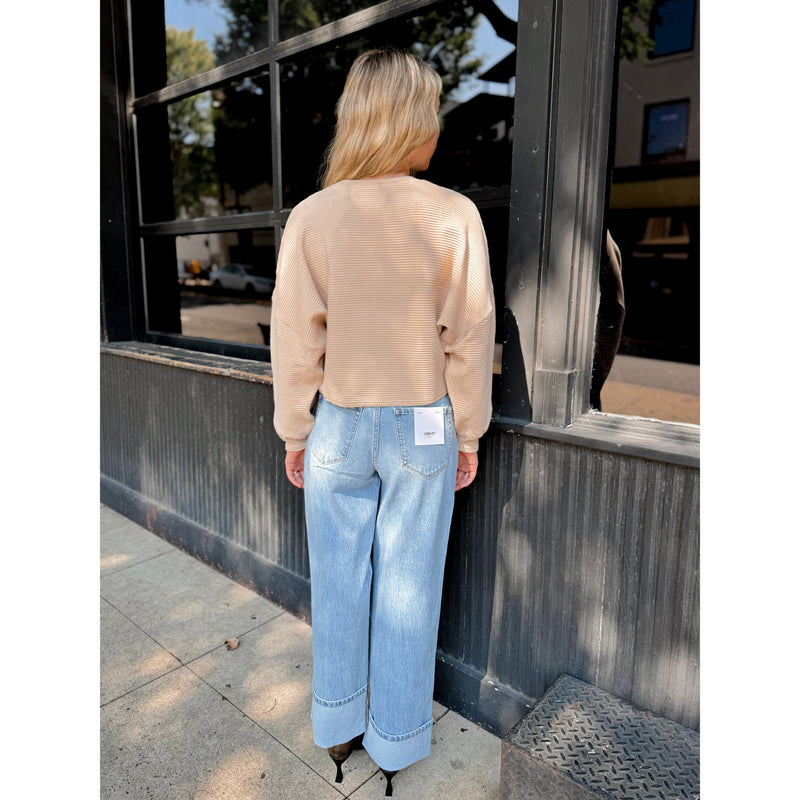 On A Stroll Dolman Sweater - Joanna A. Boutique