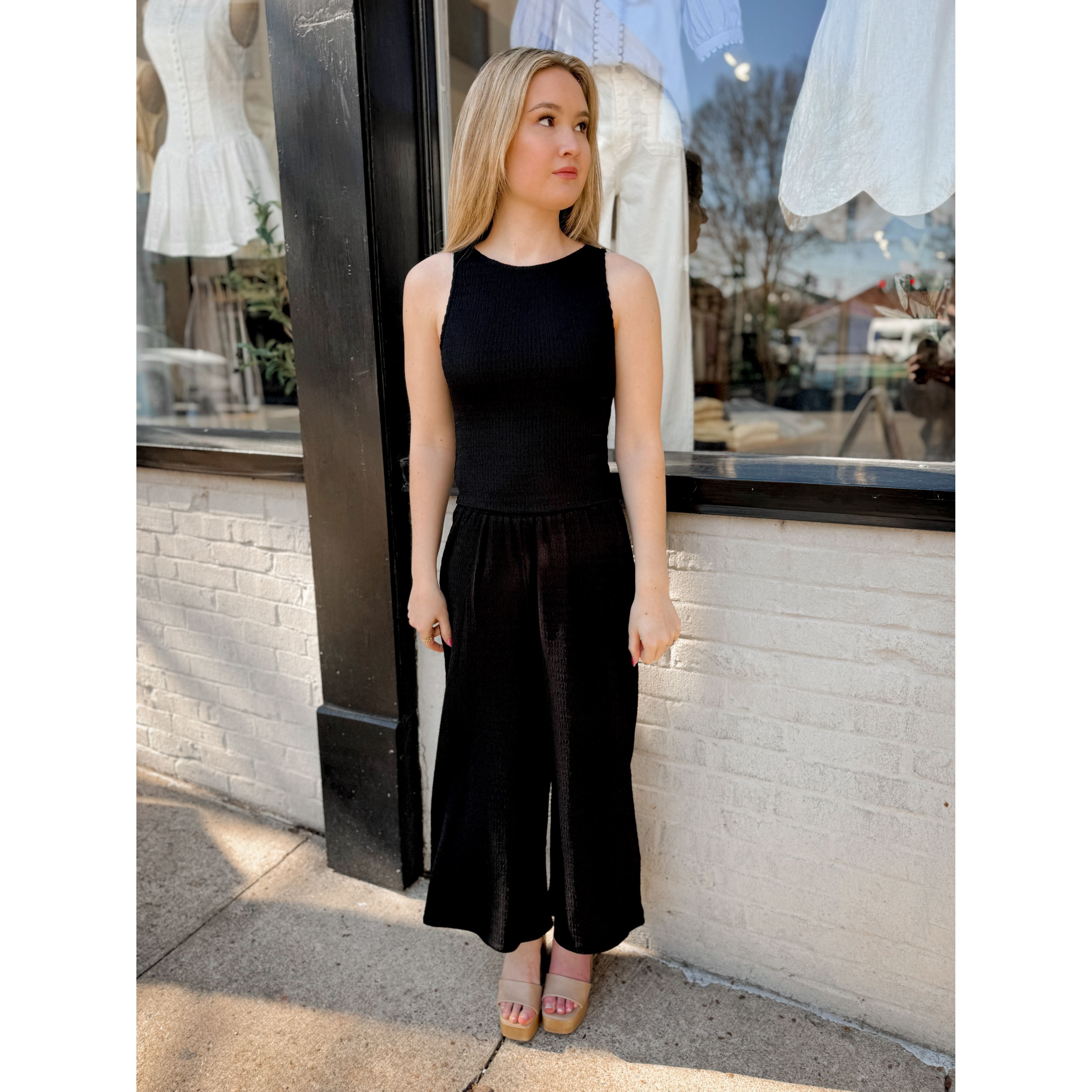Harlie Smocked Pants - Joanna A. Boutique