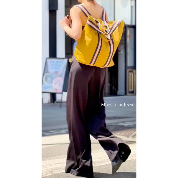 Zora Italian Leather Backpack | Mustard - Joanna A. Boutique