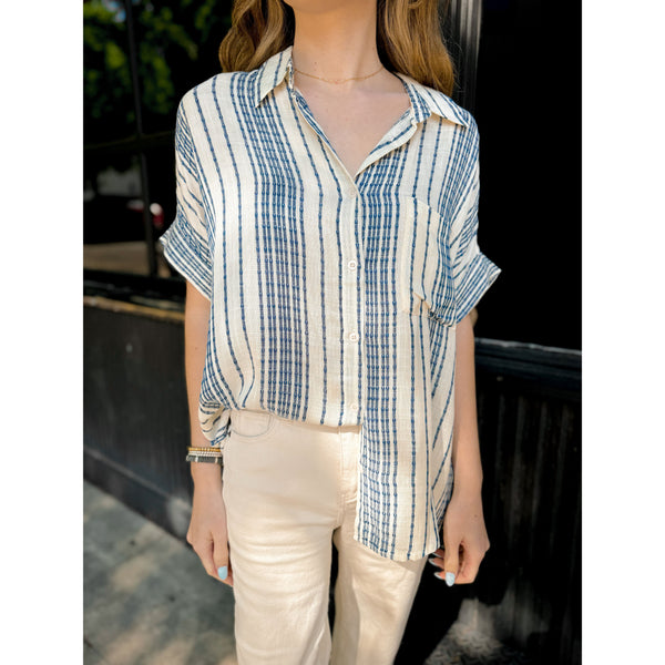 Salty Air Button Up - Joanna A. Boutique