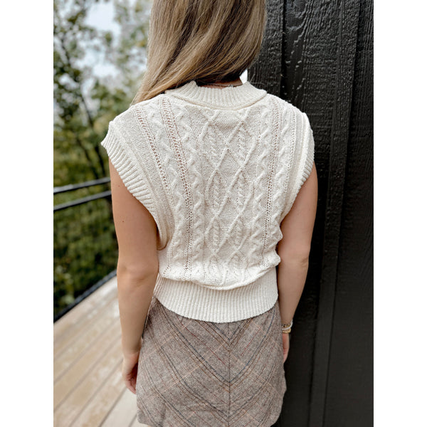 Harmony Herringbone Mini Skirt