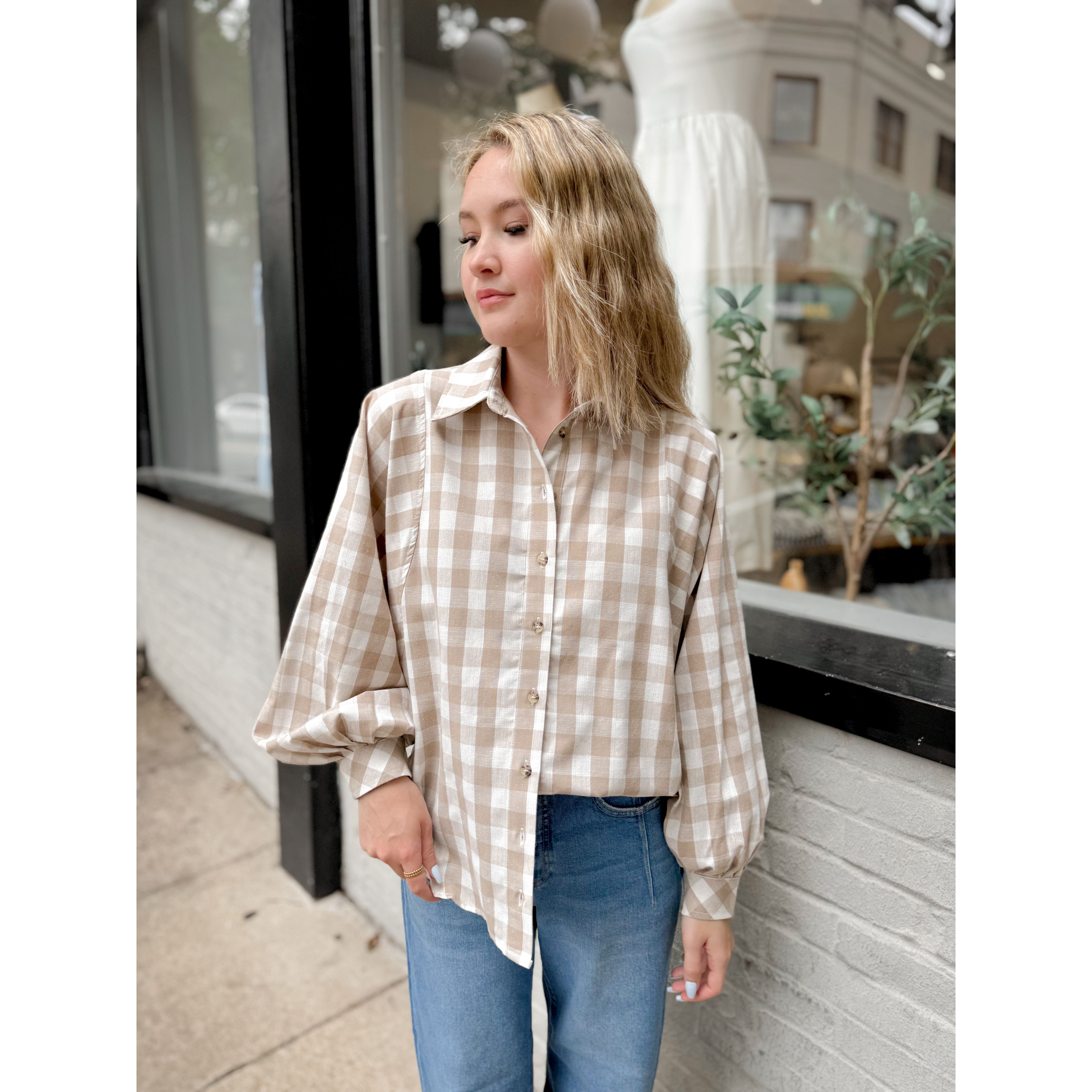 Weekend Gingham Top - Joanna A. Boutique