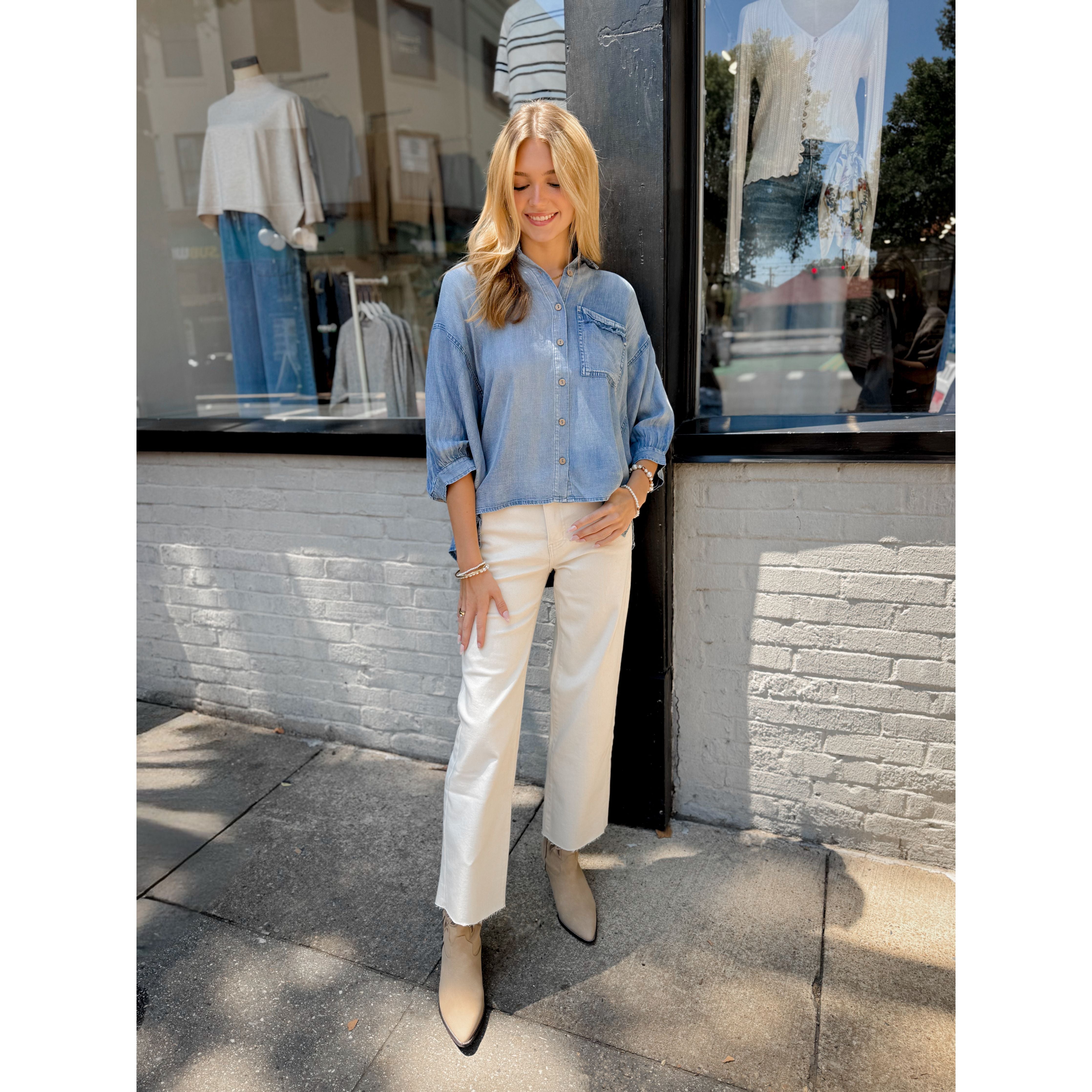 Harlow Tencel Top - Joanna A. Boutique