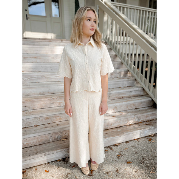 Chiara Scalloped Top - Joanna A. Boutique