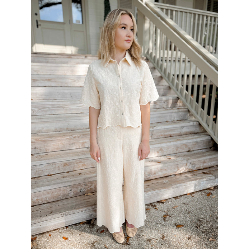 Chiara Scalloped Top - Joanna A. Boutique