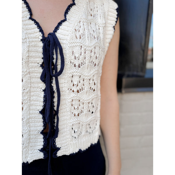 Peyton Scalloped Vest