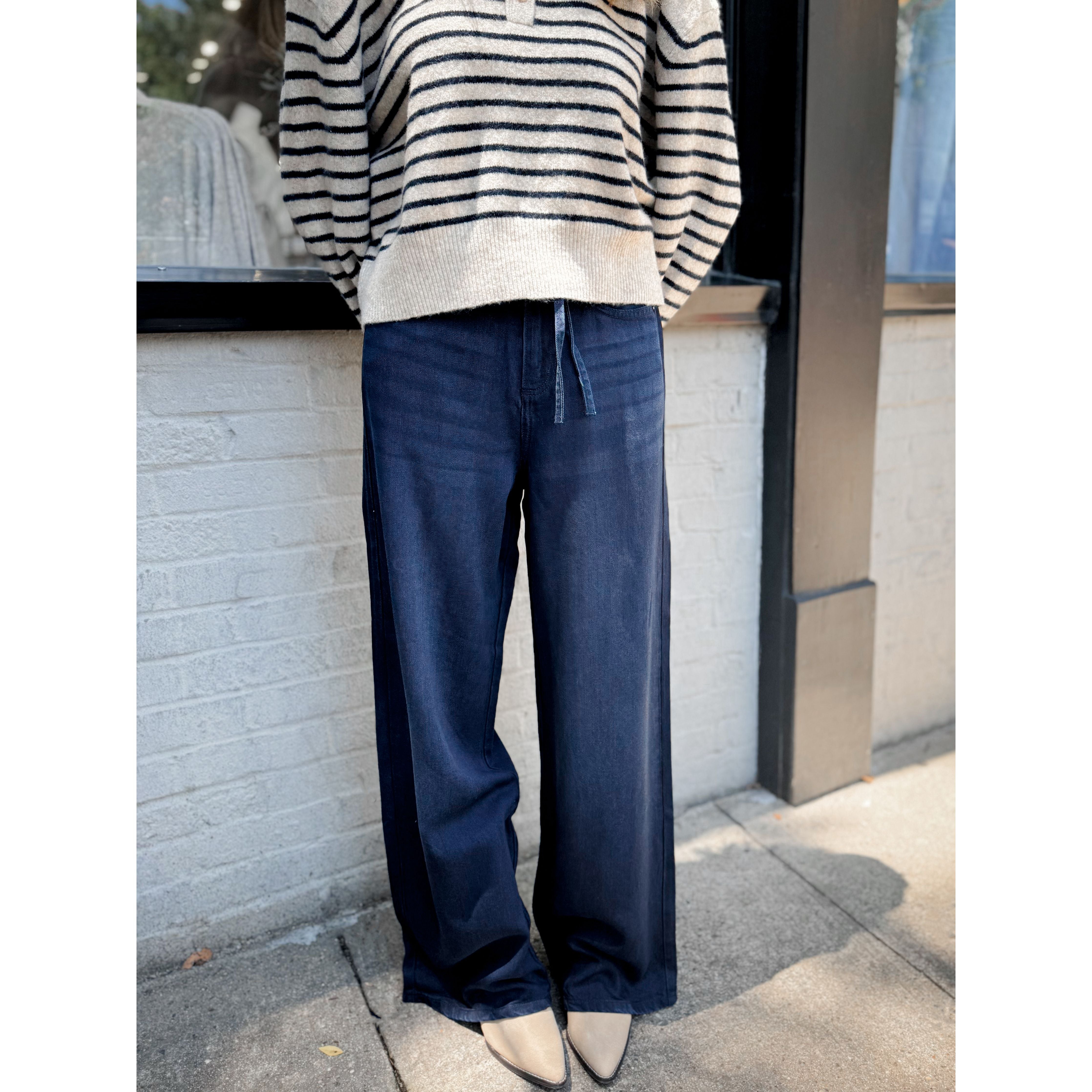 Lounge Denim Pant | Dark Wash - Joanna A. Boutique