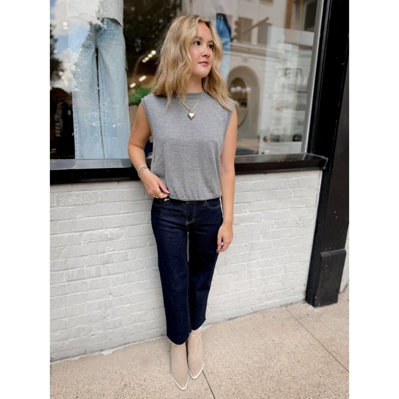 Sophie Cashmere Vest | Charcoal
