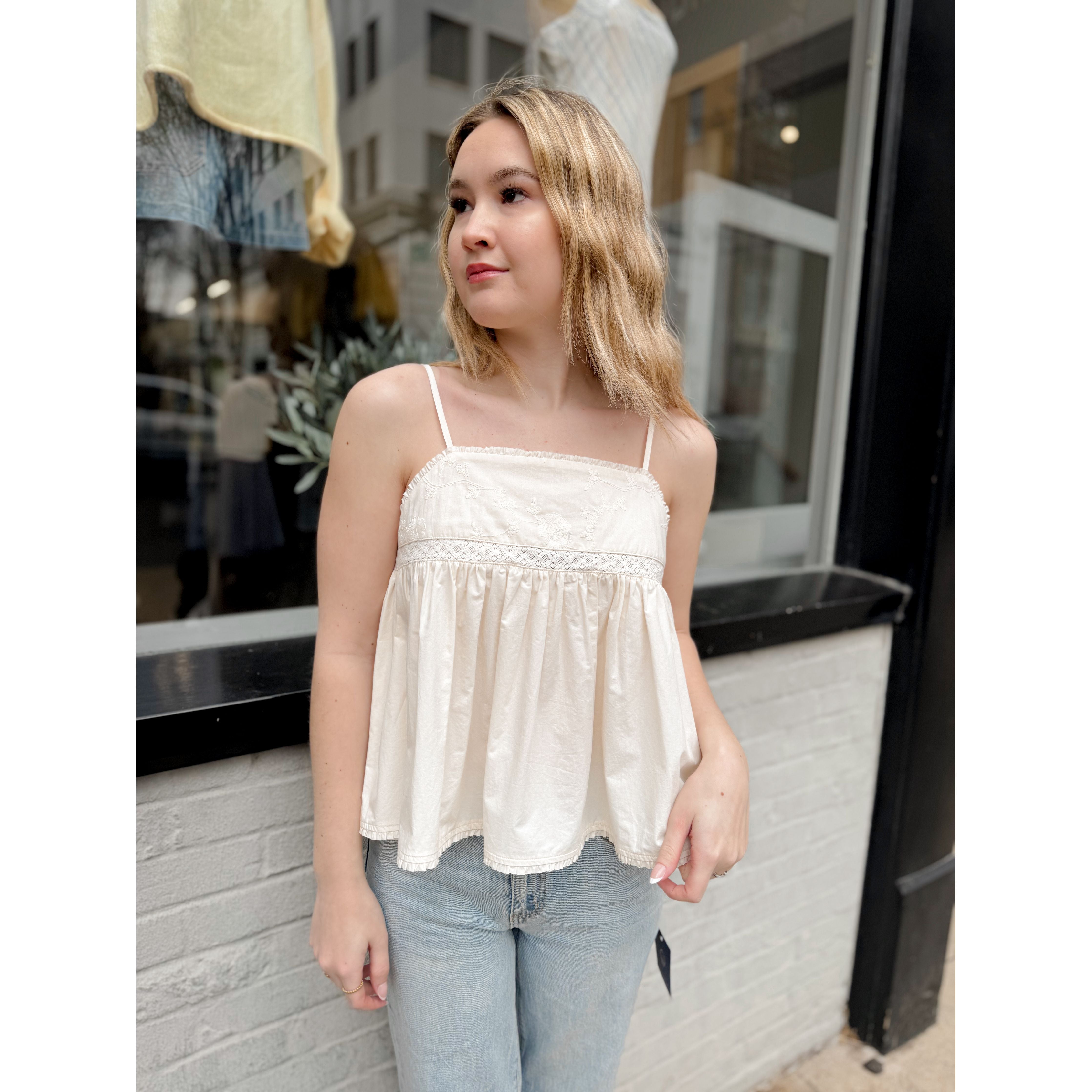 Chelsea Tank | Ivory - Joanna A. Boutique