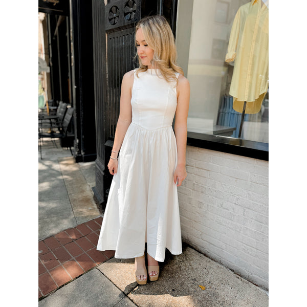 Eline Midi Dress | Off White